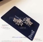 AAA Replica Piaget Jewelry - White Gold Diamond Wing Earrings